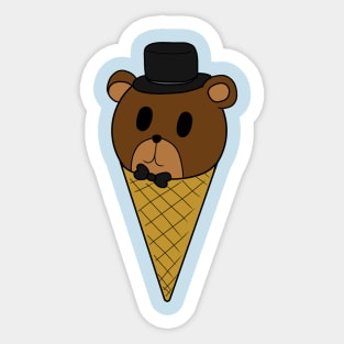 Fnaf Freddy Ice Cream Sticker